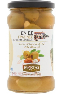 Obrázek pro Bretas Zelené olivy plněné mandlemi (300g)