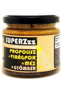 Obrázek pro SuperZzz Maďarský Med krémový propolis + pyl + zázvor (250g)