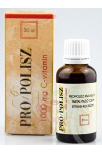 Obrázek pro Pro/Polisz propolisový výtažek s 1000mg Vitamínem C - lihové kapky (30ml)