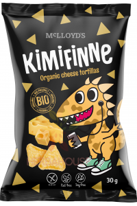 Obrázek pro McLloyd´s Kimifinne Bio Extrudované bezlepkové kukuřičné křupky s příchutí sýra (30g)