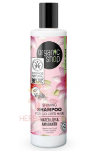 Obrázek pro Organic Shop Šampon pro lesklé vlasy s leknínem a amarantem (280ml)
