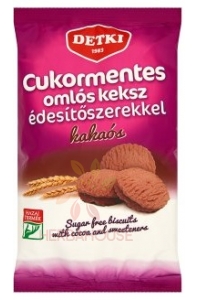 Obrázek pro Detki Křehké kakaové sušenky bez cukru se sladidly (180g)