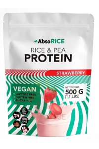 Obrázek pro AbsoRice Vegan Proteinový prášek - jahoda (500g)