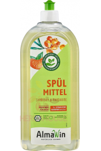 Obrázek pro AlmaWin EKO Tekutý prostředek na nádobí rakytník a mandarinka (1000ml)