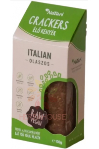 Obrázek pro NaTuri Bezlepkové Raw Crackers Zeleninové tenké plátky talianske (100g)