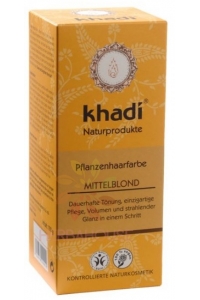 Obrázek pro Khadi rostlinná barva na vlasy - střední blond (100g)