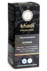 Obrázek pro Khadi rostlinná barva na vlasy - černá (100g)