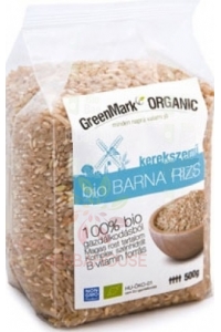 Obrázek pro GreenMark Organic Bio rýže kulatozrnná hnědá (500g)