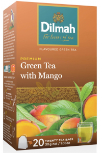 Obrázek pro Dilmah Zelený čaj s mangem (20ks)