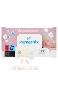 Obrázek pro Puregenix Dětské vlhčené utěrky hypoalergenní (72ks)