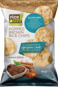 Obrázek pro Rice Up Bezlepkový rýžový chips se skořicí a hnědým cukrem (60g)