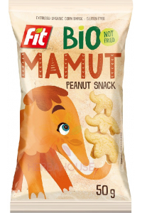 Obrázek pro Fit Bio Mamut Bezlepkový kukuřičný snack s arašídy (50g)