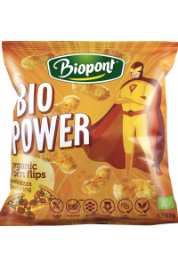Obrázek pro Biopont Bio Power Bezlepkové Kukuřičné křupky s příchutí pizza (55g)