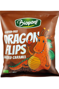 Obrázek pro Biopont Bio Dragon Flips Bezlepkové Kukuřičné křupky slaný karamel (25g)