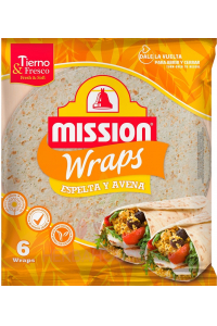 Obrázek pro Mission Wrap tortilla ze špaldy a ovsa 6ks (370g)