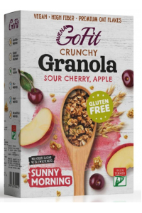 Obrázek pro Avena GoFit Bezlepková granola bez přidaného cukru - višeň a jablko (250g)