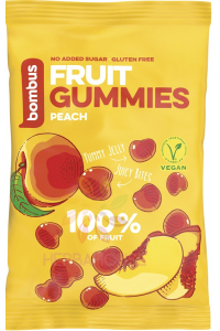 Obrázek pro Bombus Fruit Gummies gumové bonbóny broskvové (35g)