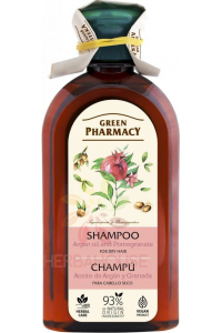 Obrázek pro Green Pharmacy Šampon pro suché a lámavé vlasy s arganovým olejem a granátovým jablkem (350ml)