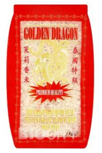 Obrázek pro Golden Dragon Jasmínová rýže bílá - prémiová kvalita (1000g)