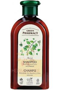 Obrázek pro Green Pharmacy Bylinný Šampon proti lupům s výtažkem z březové kůry a zinkem (350ml)