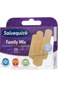 Obrázek pro Salvequick Family mix sada rodinných, voděodolných náplastí (26ks)
