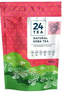 Obrázek pro 24Tea Natural Soba Pohankový čaj s jahodovou příchutí (100g)