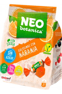 Obrázek pro Neo Botanica Bezlepkové želé bonbóny s pomerančovou příchutí se sladidly (150g)