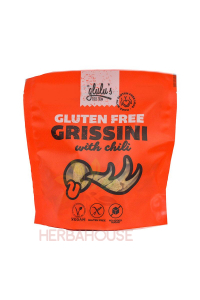 Obrázek pro Glulu's FreeFrom Vegan Bezlepkové Grissini s chili (100g)