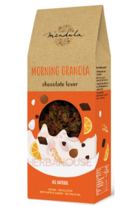 Obrázek pro Mendula Chocolate Lover Bezlepková granola - pomeranč a hořká čokoláda (300g)