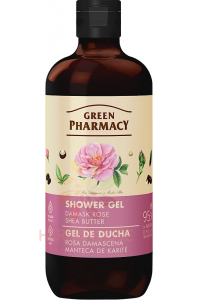 Obrázek pro Green Pharmacy Sprchový gel Damaská růže a bambucké máslo (500ml)