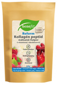 Obrázek pro Benefitt Reform Hovězí kolagenový peptidový nápoj v prášku s vitamínem C a stévií - malinová příchuť (300g)