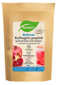 Obrázek pro Benefitt Reform Hovězí kolagenový peptidový nápoj v prášku s vitamínem C a stévií - příchuť granátové jablko (300g)