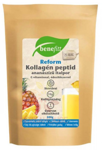 Obrázek pro Benefitt Reform Hovězí kolagenový peptidový nápoj v prášku s vitamínem C a stévií - ananasová příchuť (300g)