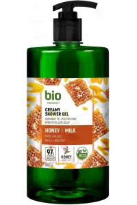 Obrázek pro Bio Naturell Sprchový gel s pumpičkou Med a mléko (946ml)