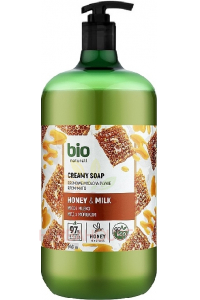 Obrázek pro Bio Naturell Tekuté krémové mýdlo s pumpičkou Med a mléko (946ml)