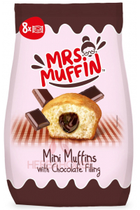 Obrázek pro Mrs.Muffin Mini muffiny s čokoládovou náplní (200g)
