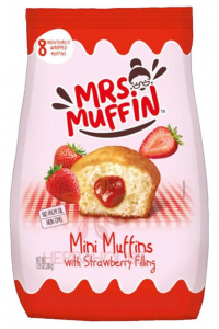 Obrázek pro Mrs.Muffin Mini muffiny s jahodovou náplní (200g)