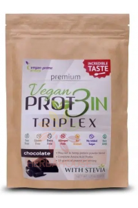 Obrázek pro Vegan Prime Vegan Prot3in Triplex bez přidaného cukru se stévií - čokoláda (550g)