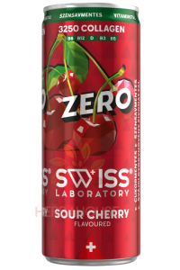 Obrázek pro Swiss Laboratory Zero Nesycený nápoj s višňovou příchutí s přidaným kolagenem a sladidly (250ml)
