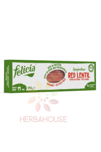 Obrázek pro Felicia Bio Bezlepkové těstoviny z červené čočky - špagety (250g)