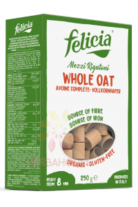 Obrázek pro Felicia Bio Bezlepkové ovesné těstoviny - mezzi rigatoni (250g)