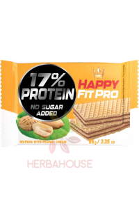 Obrázek pro Flis Happy Fit Pro oplatky s arašídovou náplní bez cukru (95g)