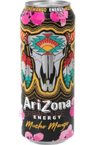 Obrázek pro Arizona Energy Mucho Mango Sycený nápoj s kofeinem (500ml)