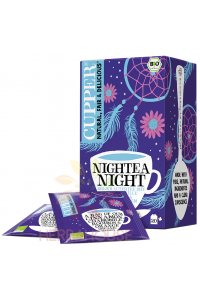 Obrázek pro Cupper® Nightea Night Bio Ovocně-bylinný čaj porcovaný se skořicí, heřmánkem, rooibosem a přírodním pomerančovým aroma (20ks)