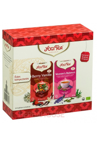 Obrázek pro Yogi Tea® Bio Ajurvédské čaje Bobulová vanilka a Ženská rovnováha - dárkové balení (34ks)