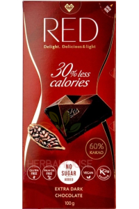 Obrázek pro Red Delight Extra dark Tmavá čokoláda se sladidlem (100g)