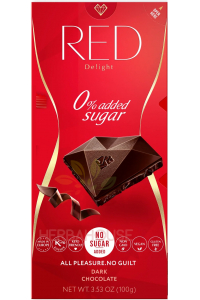 Obrázek pro Red Delight Hořká čokoláda se sladidlem (100g)