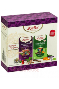 Obrázek pro Yogi Tea® Bio Ajurvédské čaje Ashwagandha Balance a Tulsi Relax - Jemný klid dárkové balení (34ks)