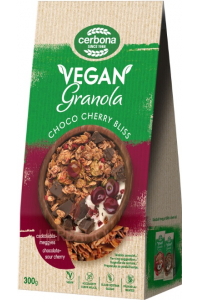 Obrázek pro Cerbona Vegan Čokoládově - višňová granola (300g)