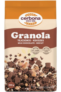 Obrázek pro Cerbona Mléčno čokoládová granola se sušenkami (450g)